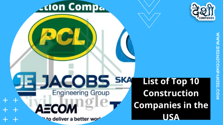 List of Top 10 Construction Companies in the USA